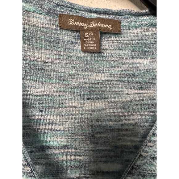 Tommy‎ Bahama Blue Stripe Linen Sweater Women's Size Small - Picture 2 of 2